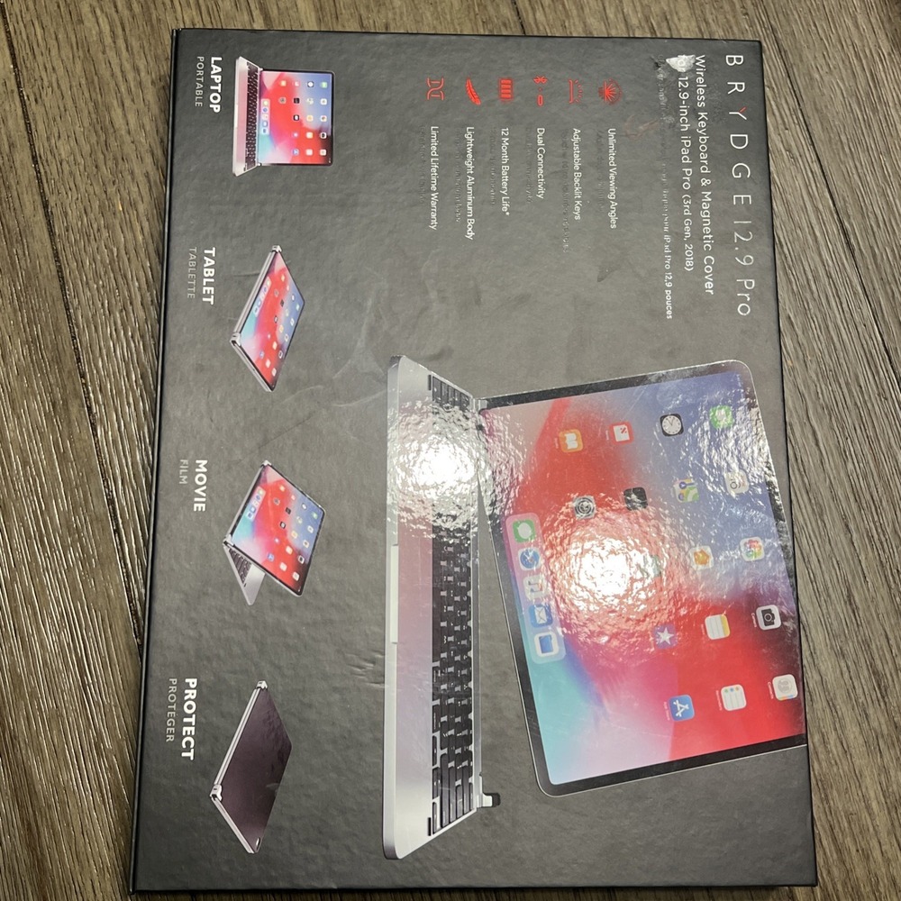 BRYDGE  Wireless Keyboard & Magnetic Cover 12.9" iPad Pro 3nd Gen 2018 BRY6021